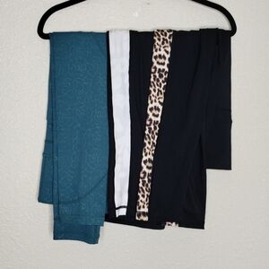 Zyia Active Leggings Bundle 3 Pairs Women's Size 4